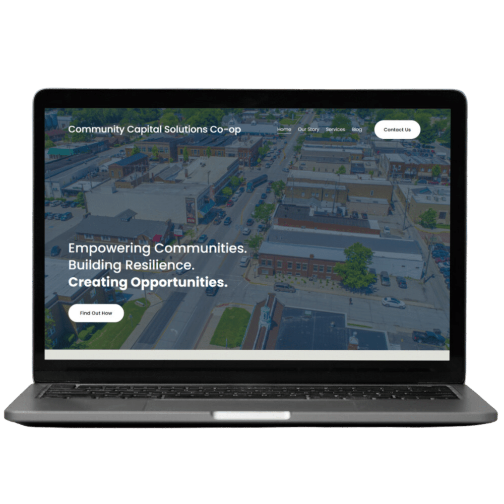 Laptop Displaying Website Built by Northern Wave Digital